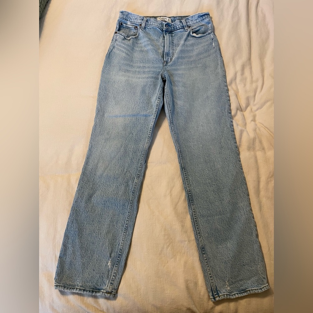 Abercrombie & Fitch Light Blue Straight Leg Women's Jeans
